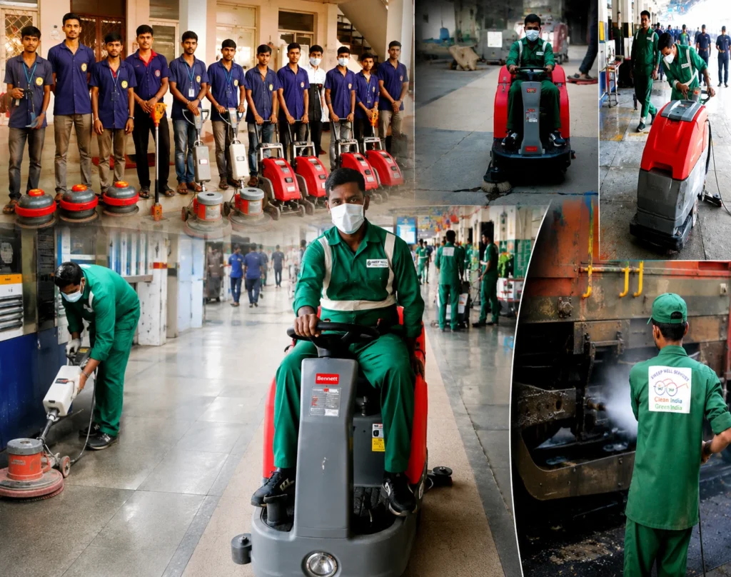 Mechanised Cleaning at Indian Railway Stations